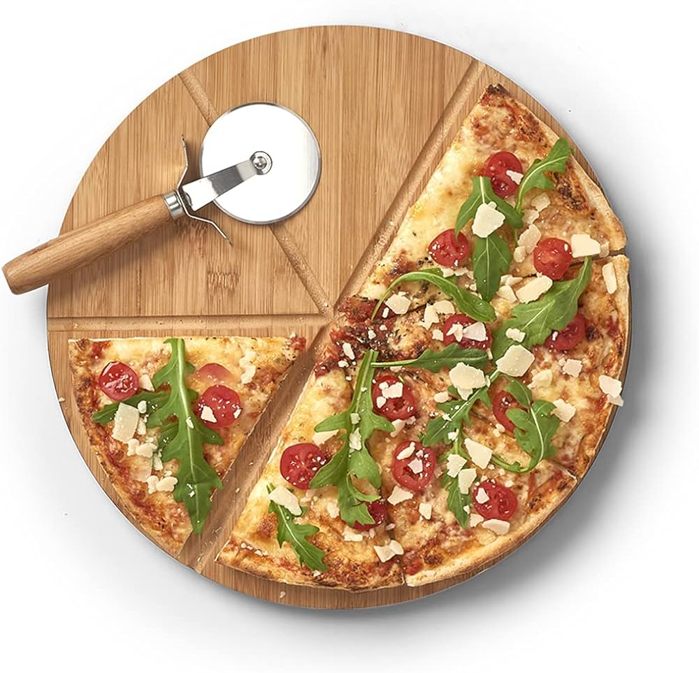 Pizza Cutting Board & Pizza Cutter