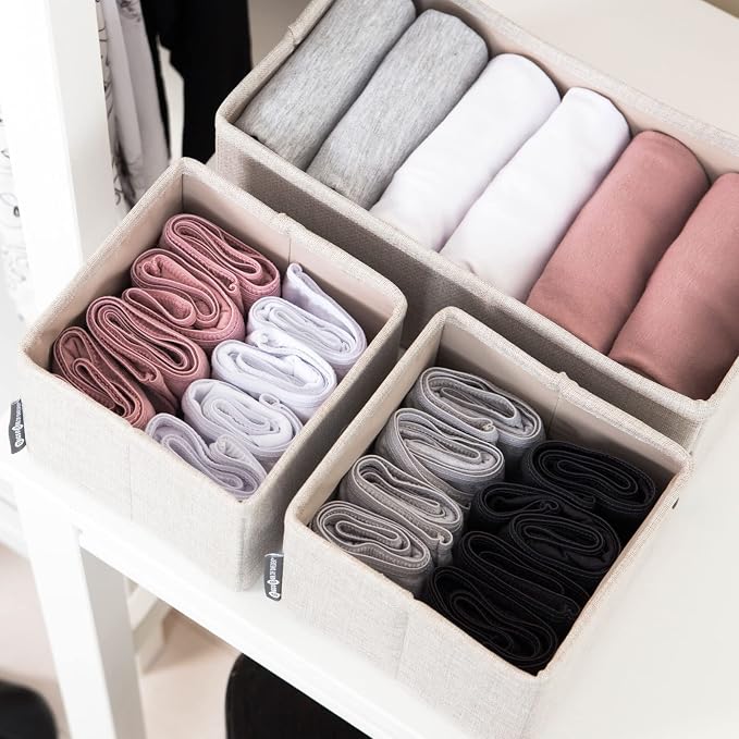 Drawer Organizers- Set of 3- Grey or Beige - The Organised Store