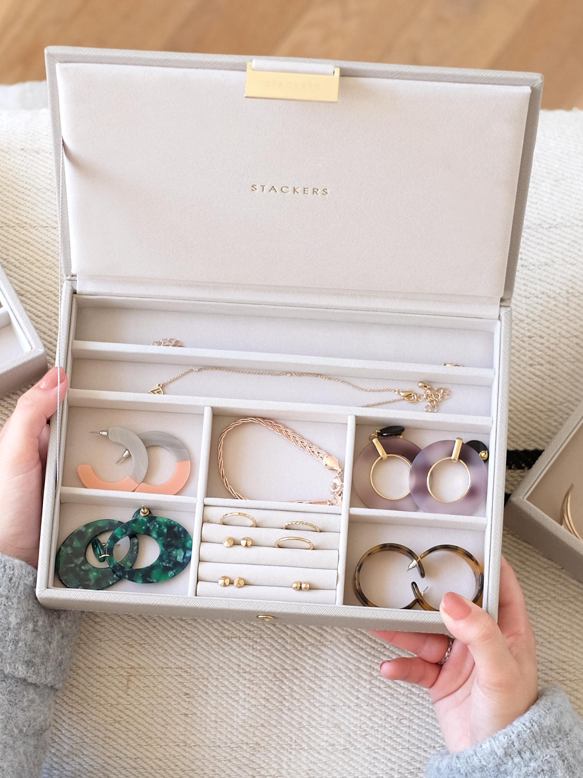 Classic Stacker Layers- Create your own custom Jewellery Box-Taupe