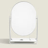 Dressing Table Mirror & Jewellery Stand - White & Silver Mirror