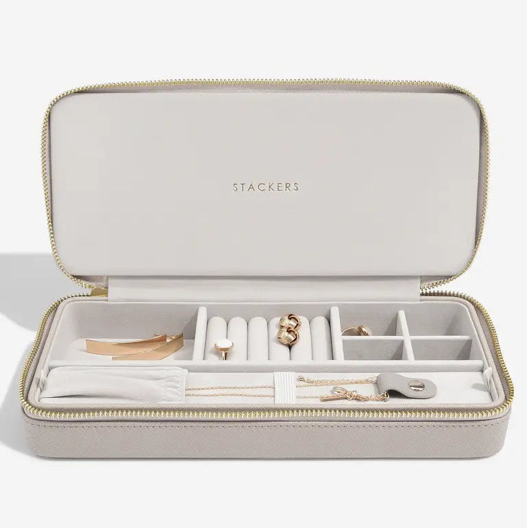 Sleek Necklace Zipped Travel Jewellery Box