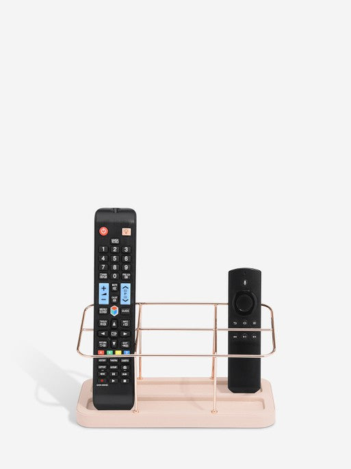 Remote Control Holder - Taupe & Gold