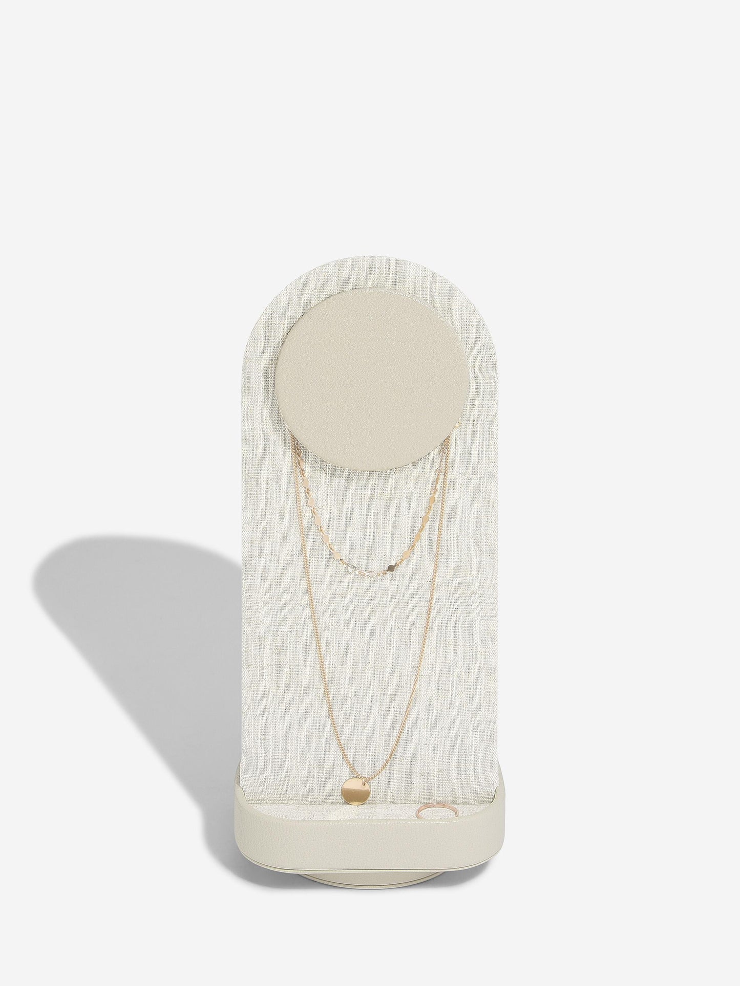 Oatmeal & Linen Rotating Jewellery Stand