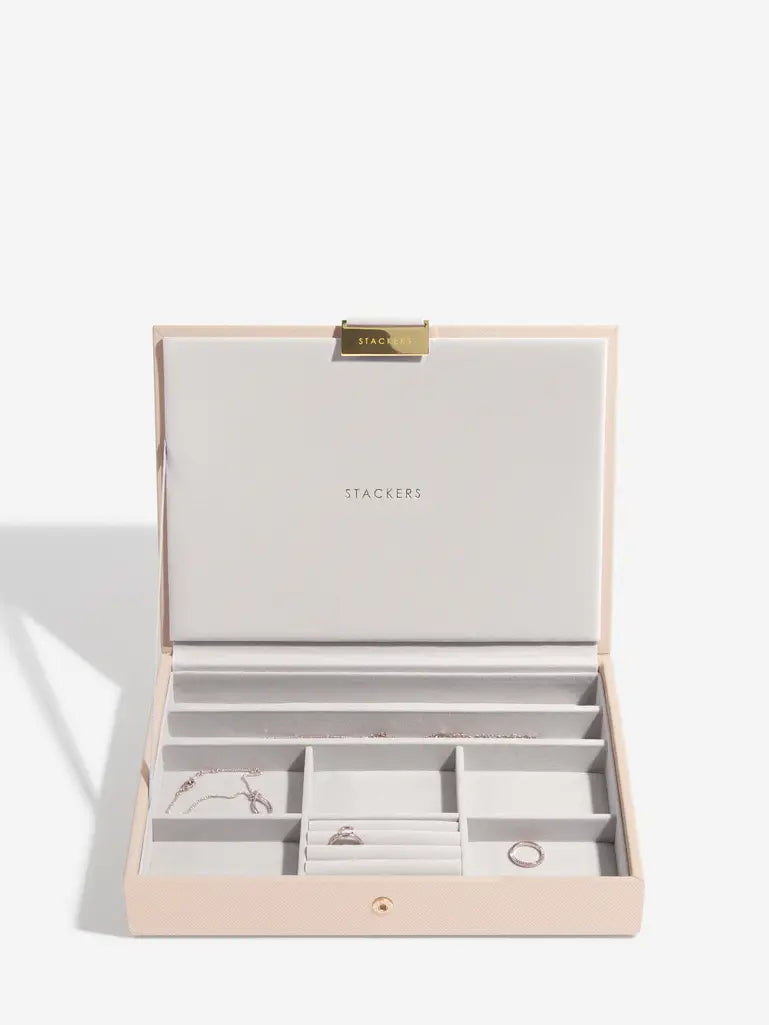 Raffia Classic Jewellery Box, Set of 3 - Various Colours