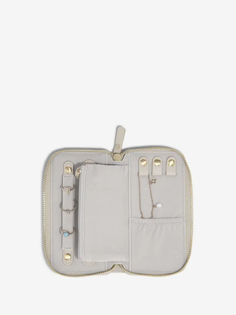 Mini Jewellery Roll- Oatmeal
