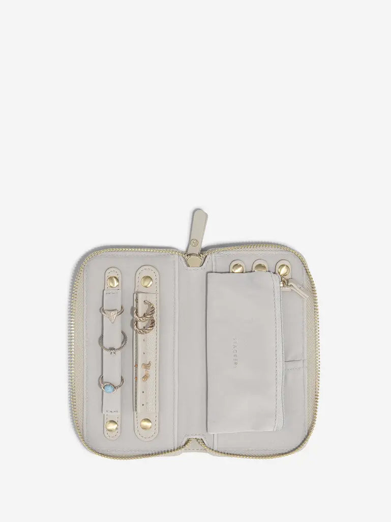 Mini Jewellery Roll- Oatmeal