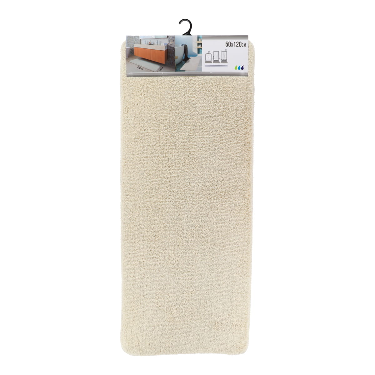 Microfiber Bathroom Mat 50cm x 120cm - Latex Backing - Various Colours - The Organised Store