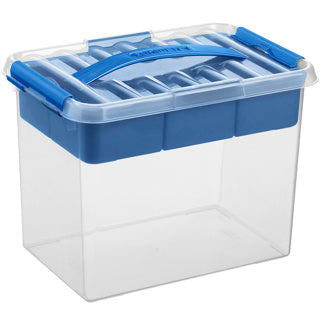 Q-Line Multibox 9L - Transparent Blue - The Organised Store