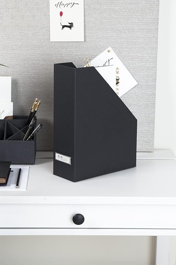 VIKTORIA Magazine/File Collector- Dark Grey