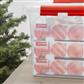 Christmas Storage Box 26L With Trays For 75 Baubles - Transparent Red