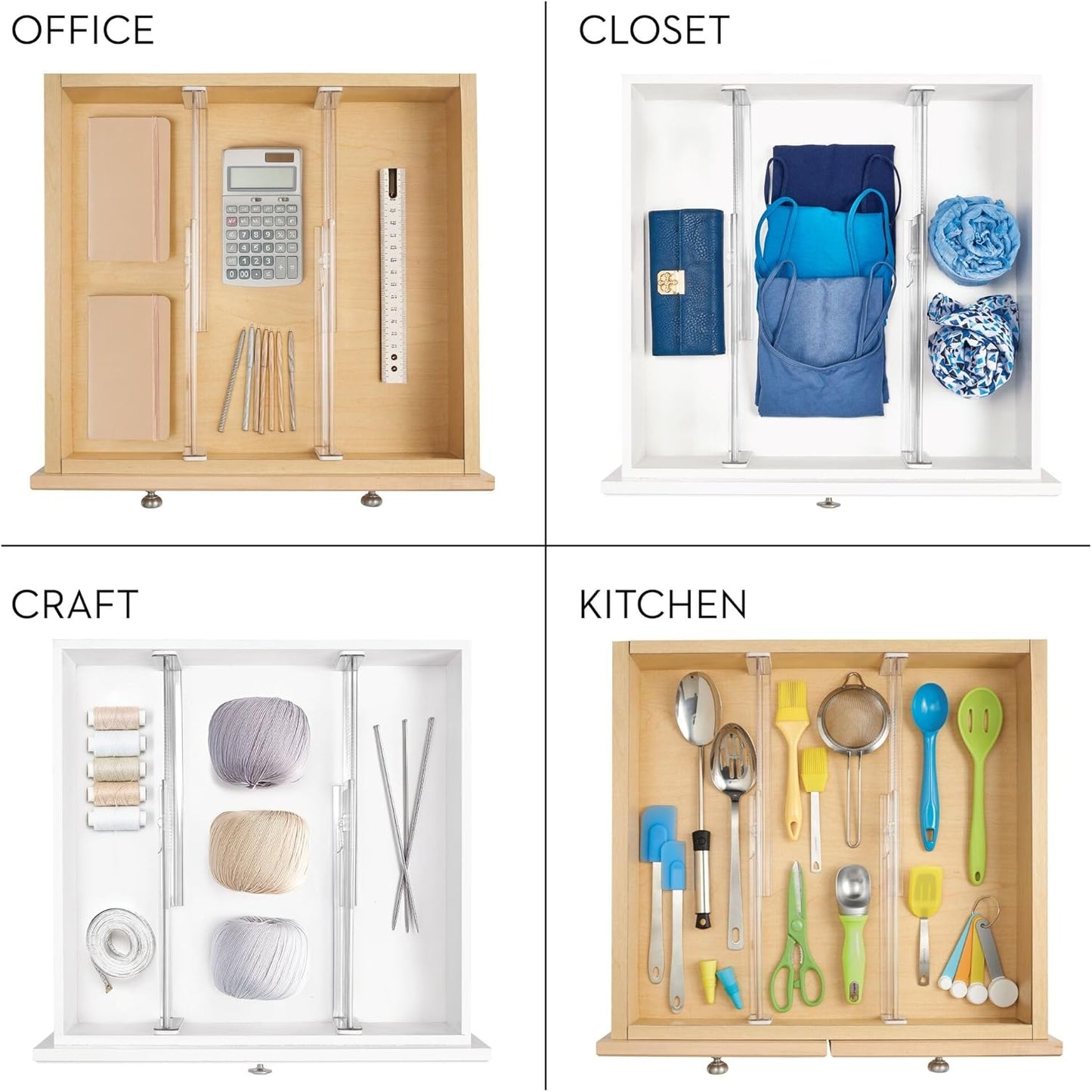 Linus Expandable Drawer Divider- Set of 2