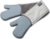 Zeal Silicone Heavy Duty Double Oven Gloves Mitts - Duck Egg Blue