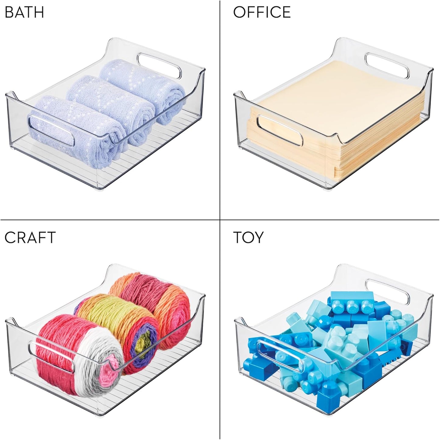 Idesign Fridge + Freeze Bin 25.4 x 35.6 x 12.7