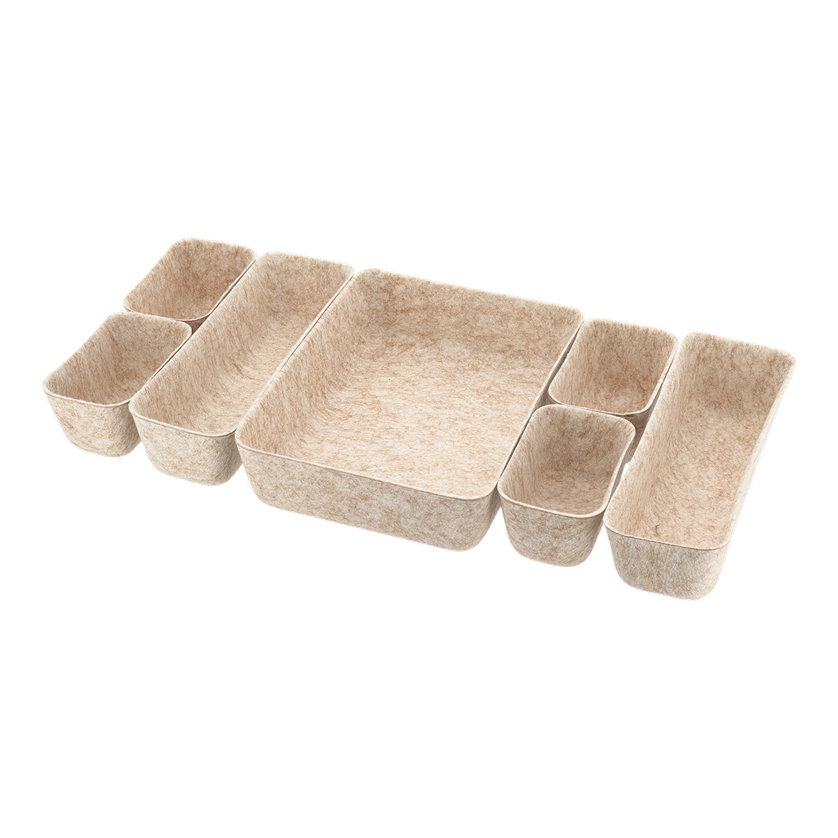 Felt Drawer Organisers- Set of 7 - The Organised Store