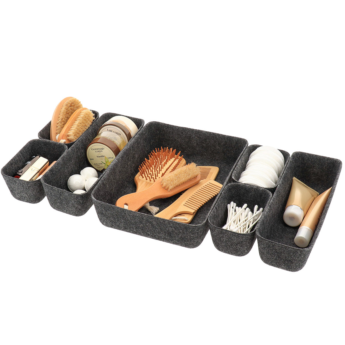 Felt Drawer Organisers- Set of 7 - The Organised Store