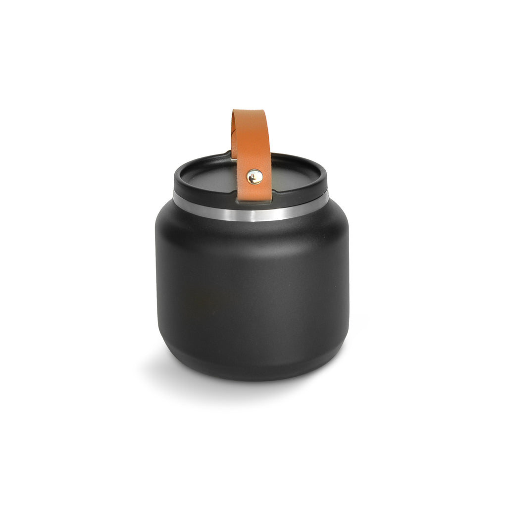 Food Flask With Handle - 700 ml - Black