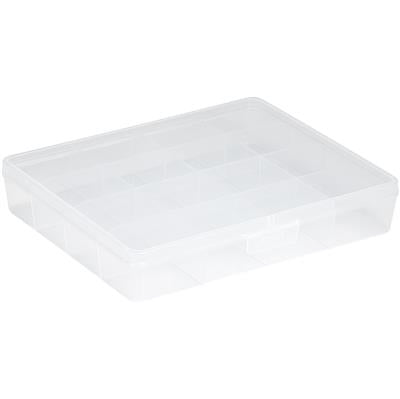 Q-Line Storage Box - 16 Compartments - Transparent
