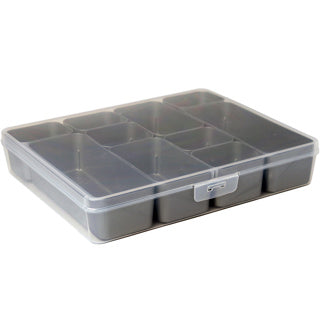 Q-Line Storage Box With 10 Baskets 3.6L - Transparent Metallic - The Organised Store