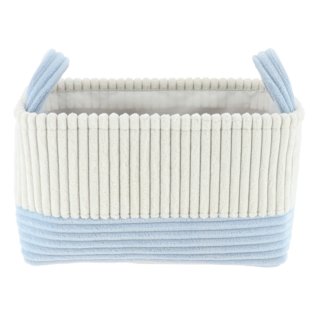 Velvet Effect, Bicolor Baskets With Handles - Various Sizes