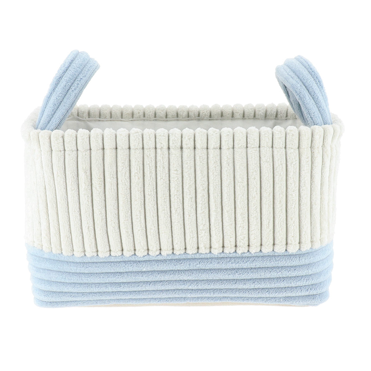 Velvet Effect, Bicolor Baskets With Handles - Various Sizes