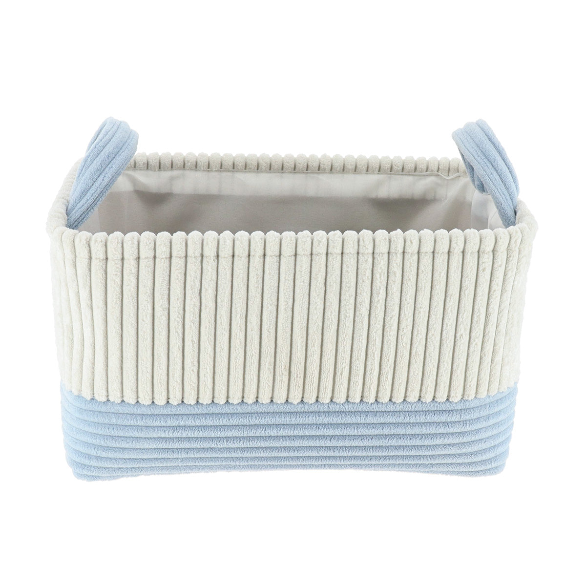 Velvet Effect, Bicolor Baskets With Handles - Various Sizes