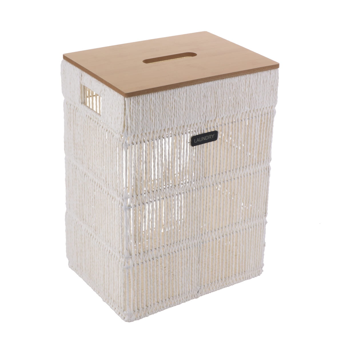 Paper/Metal Rectangular Baskets, White - Various Sizes