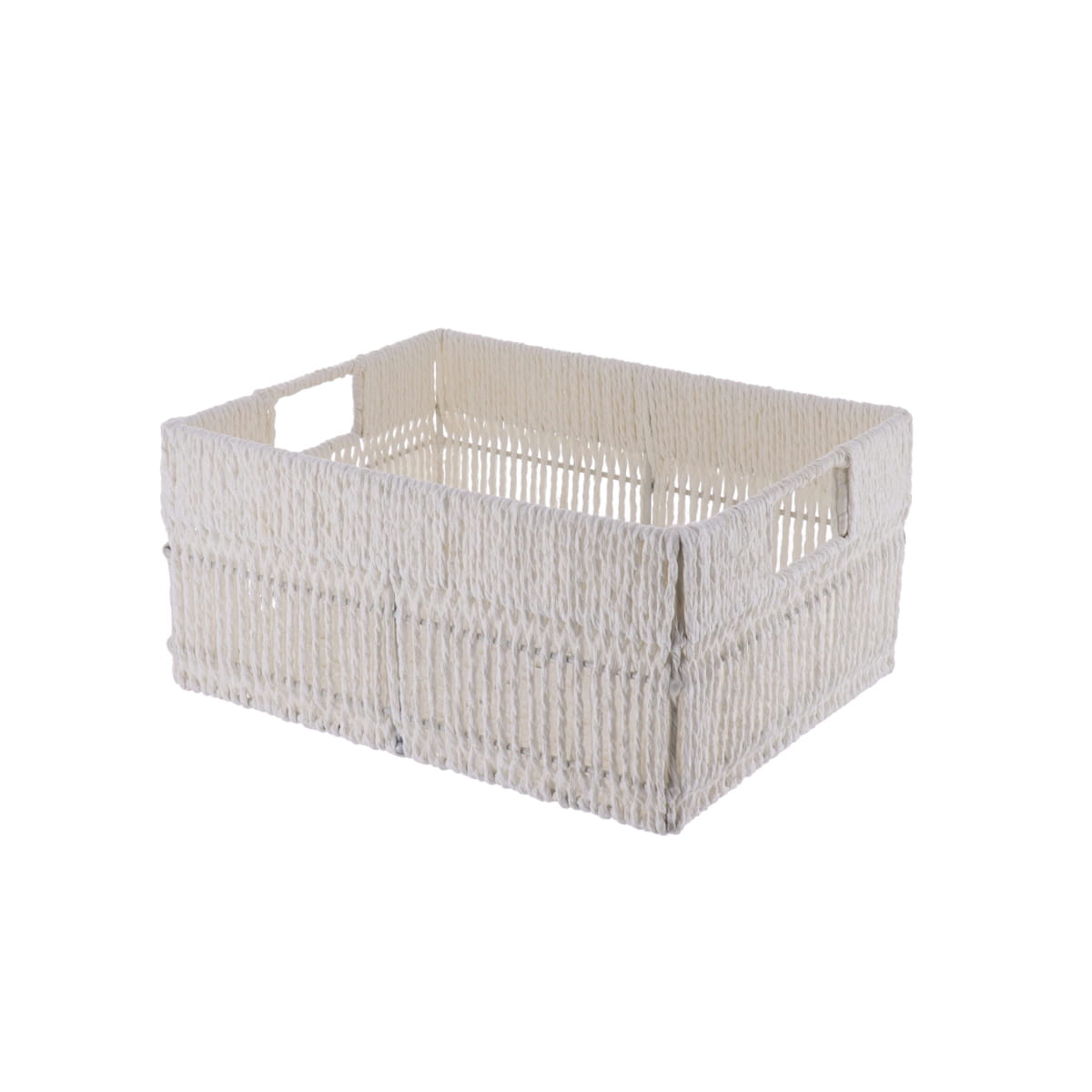 Paper/Metal Rectangular Baskets, White - Various Sizes