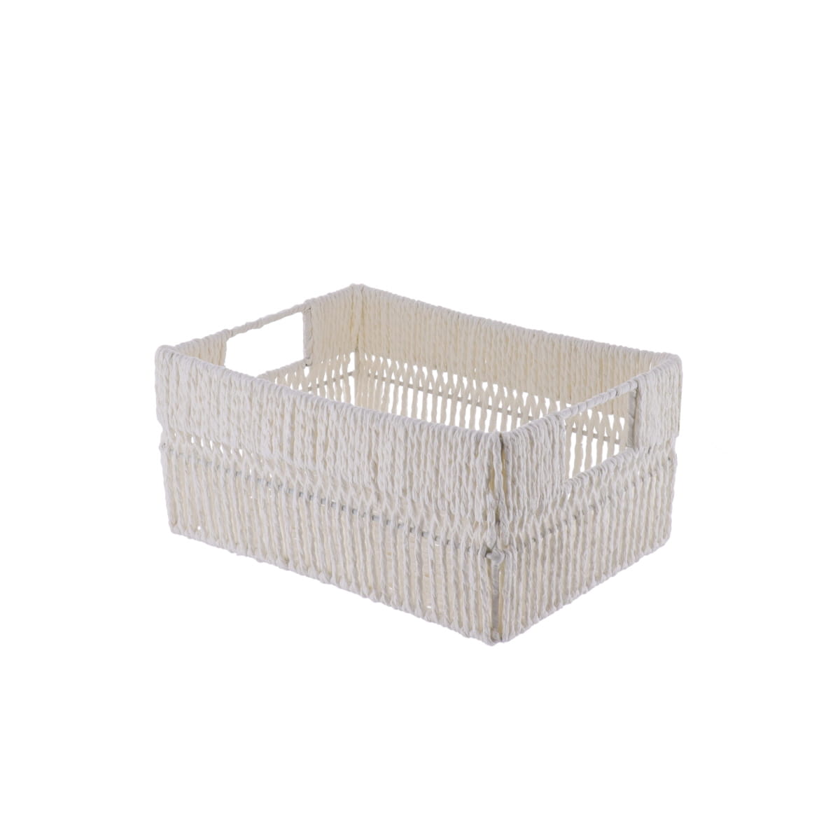Paper/Metal Rectangular Baskets, White - Various Sizes