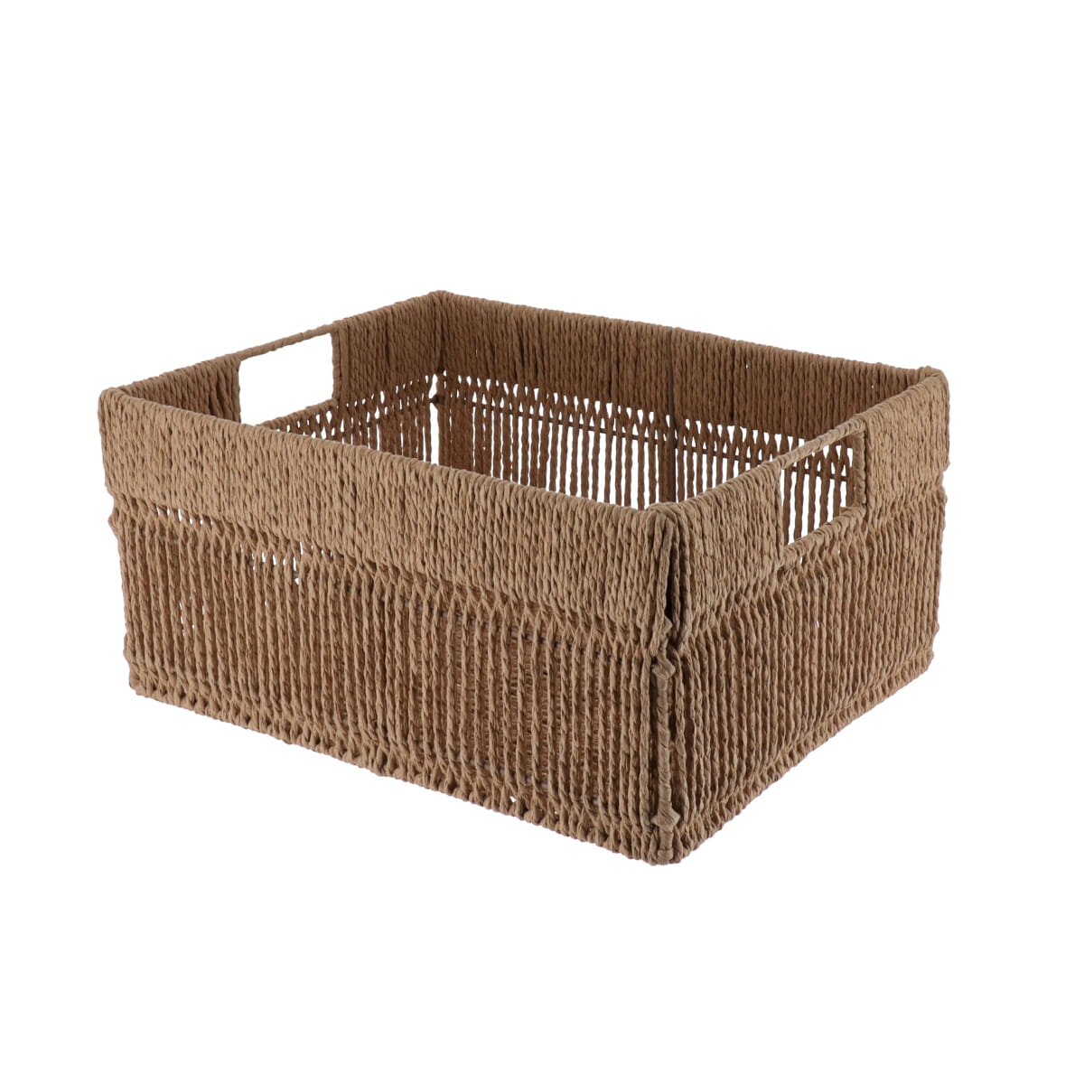 Paper/Metal Rectangular Baskets, Natural - Various Sizes