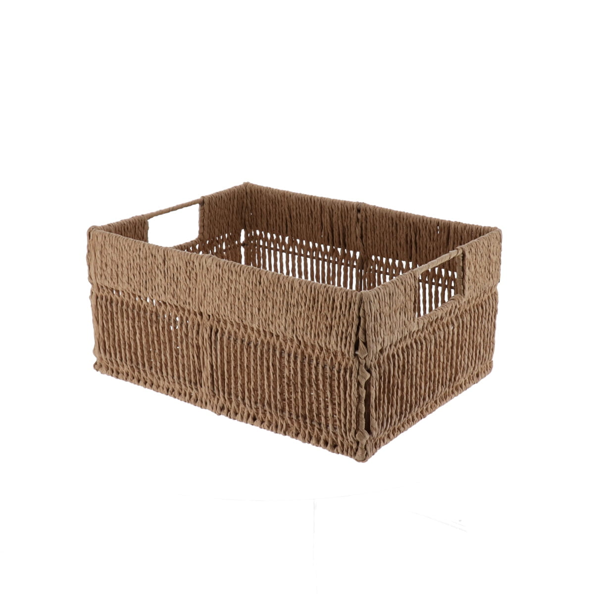 Paper/Metal Rectangular Baskets, Natural - Various Sizes
