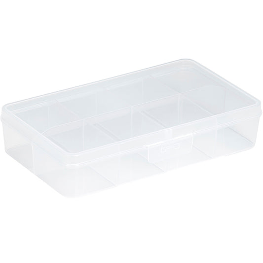 Q-Line Storage Box - 8 Compartments - Transparent - The Organised Store
