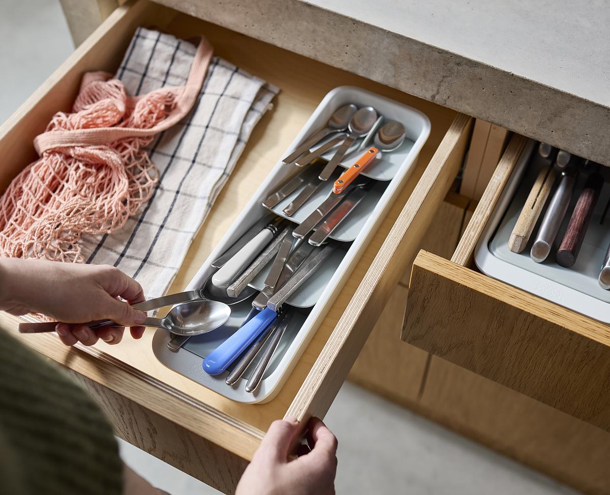DrawerStore™ Compact Tiered Cutlery Organiser
