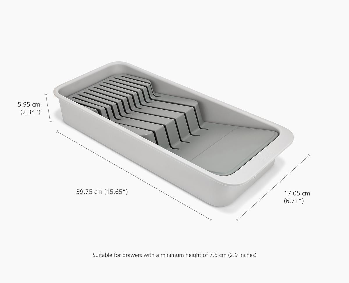 DrawerStore™ 2-Tier Compact Knife Organiser - The Organised Store