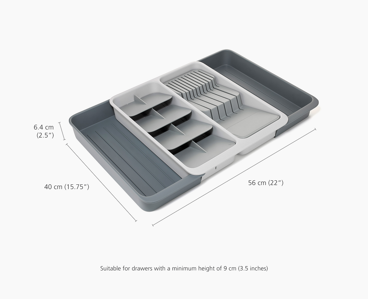 DrawerStore™ Expanding Tiered Cutlery, Utensil, Gadget & Knife Organiser