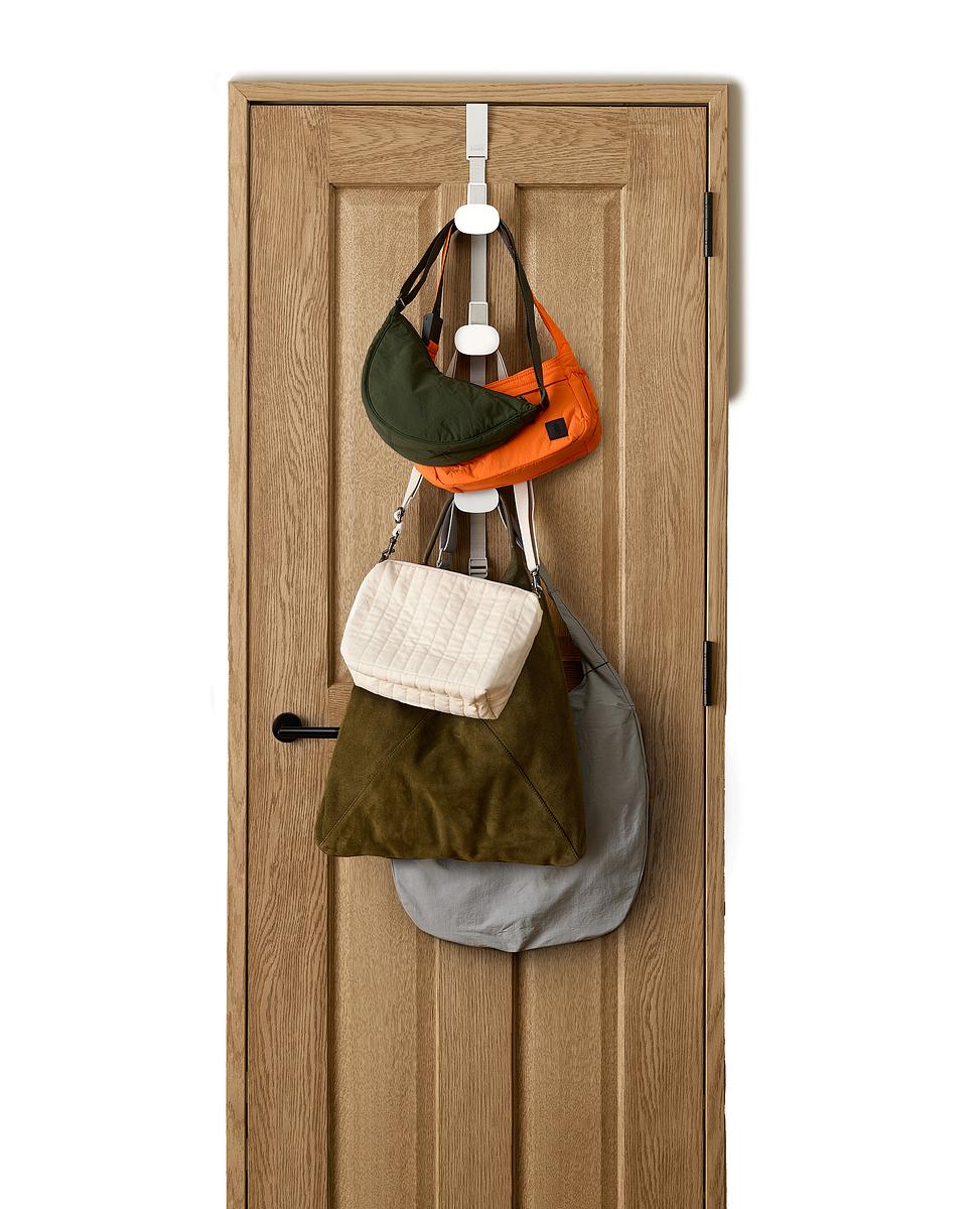 Orderly™ Ecru Over-Door Handbag Storage Holder