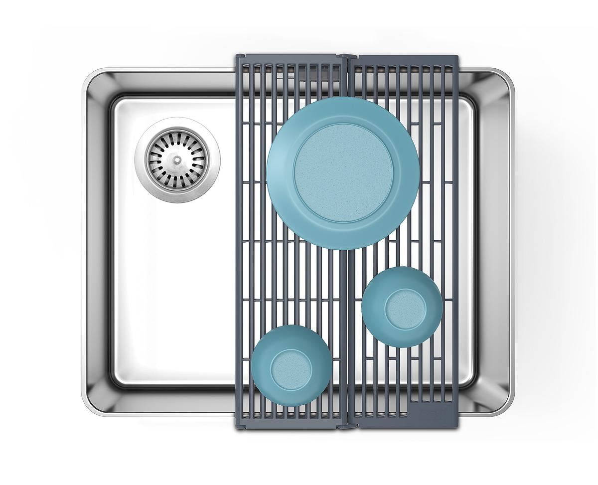 Platform Folding Grey Sink Drainer
