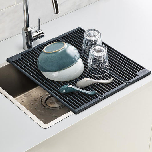 Platform Folding Grey Sink Drainer