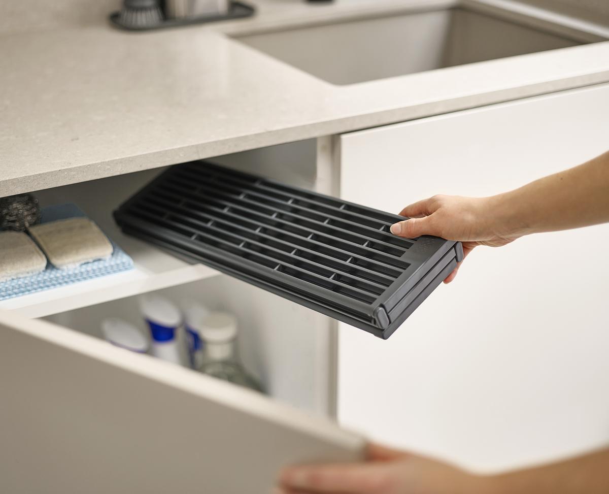 Platform Folding Grey Sink Drainer