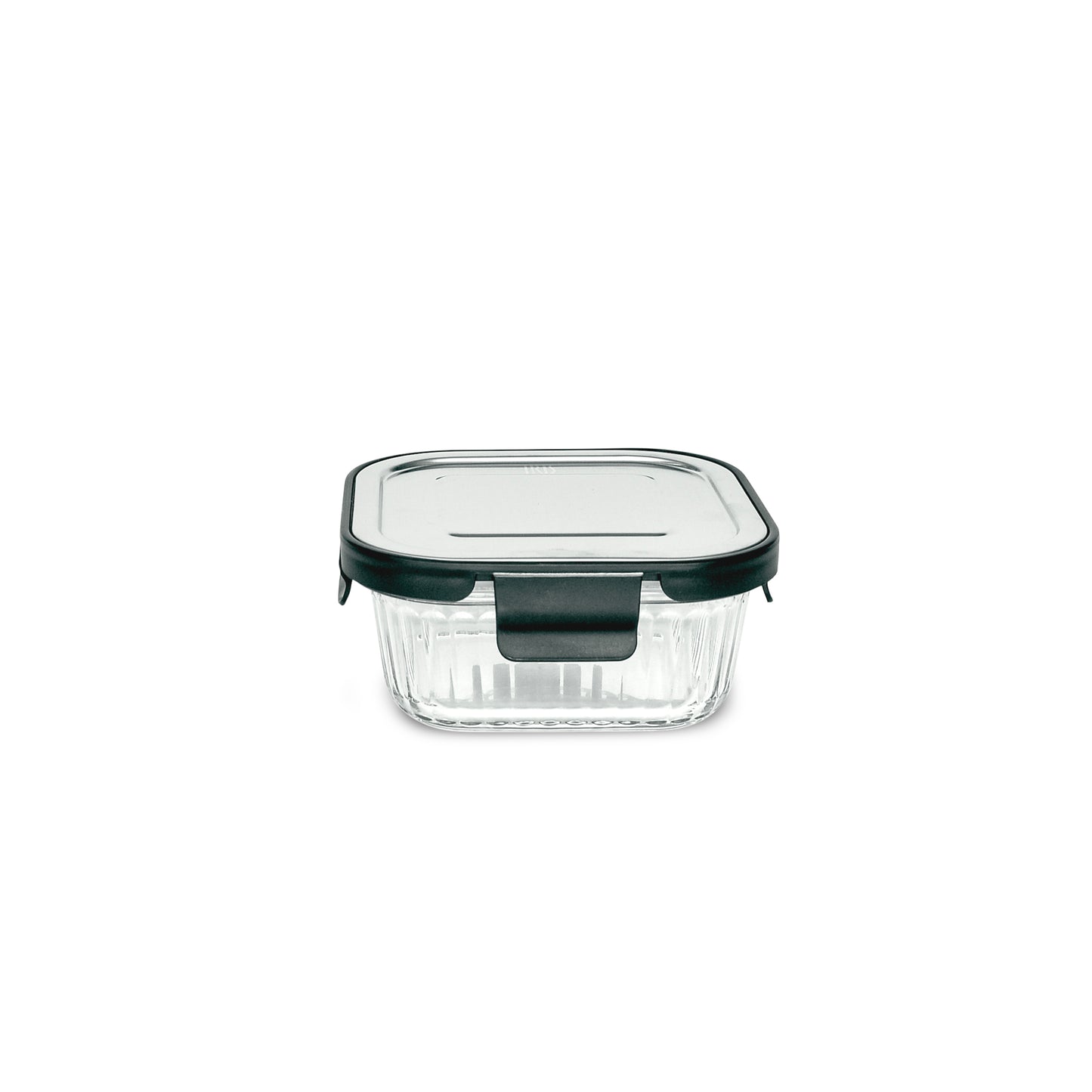 Glass Square Container with Steel Lid -Various Sizes