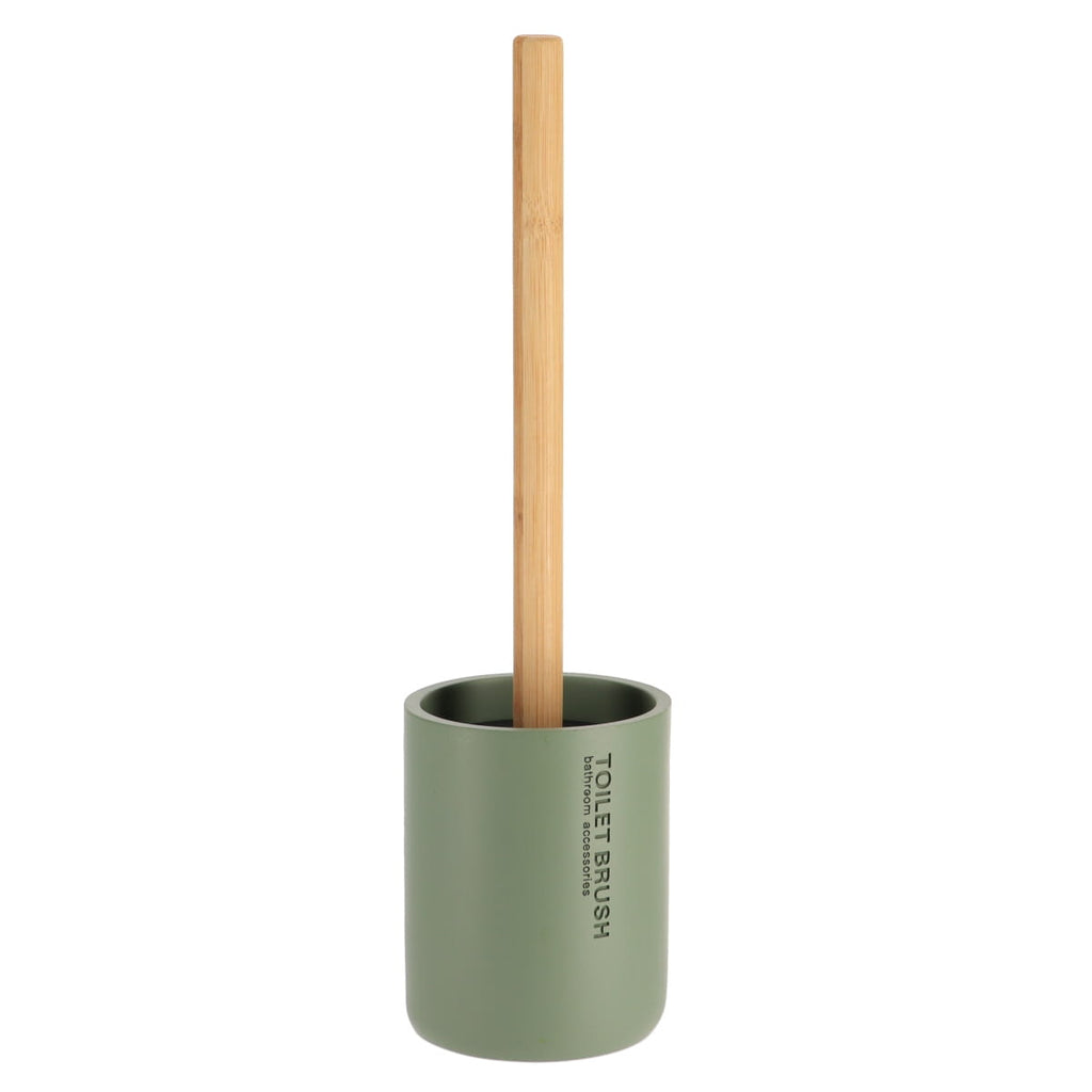 Polyresin Toilet Brush Khaki/Bamboo