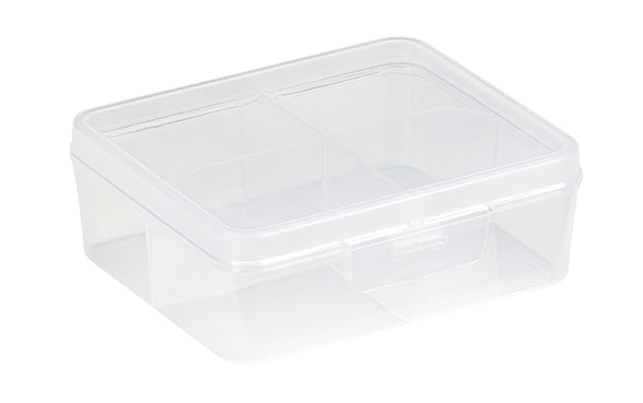 Q Rifles Shipping Box Q-Line Storage Box - 4 Compartments - Transparent – The Organised Store