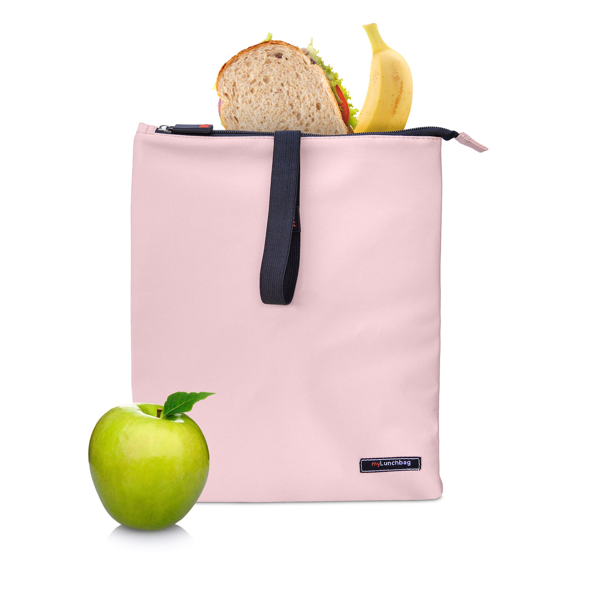 Snack Bag Soft Burgundy & Gray