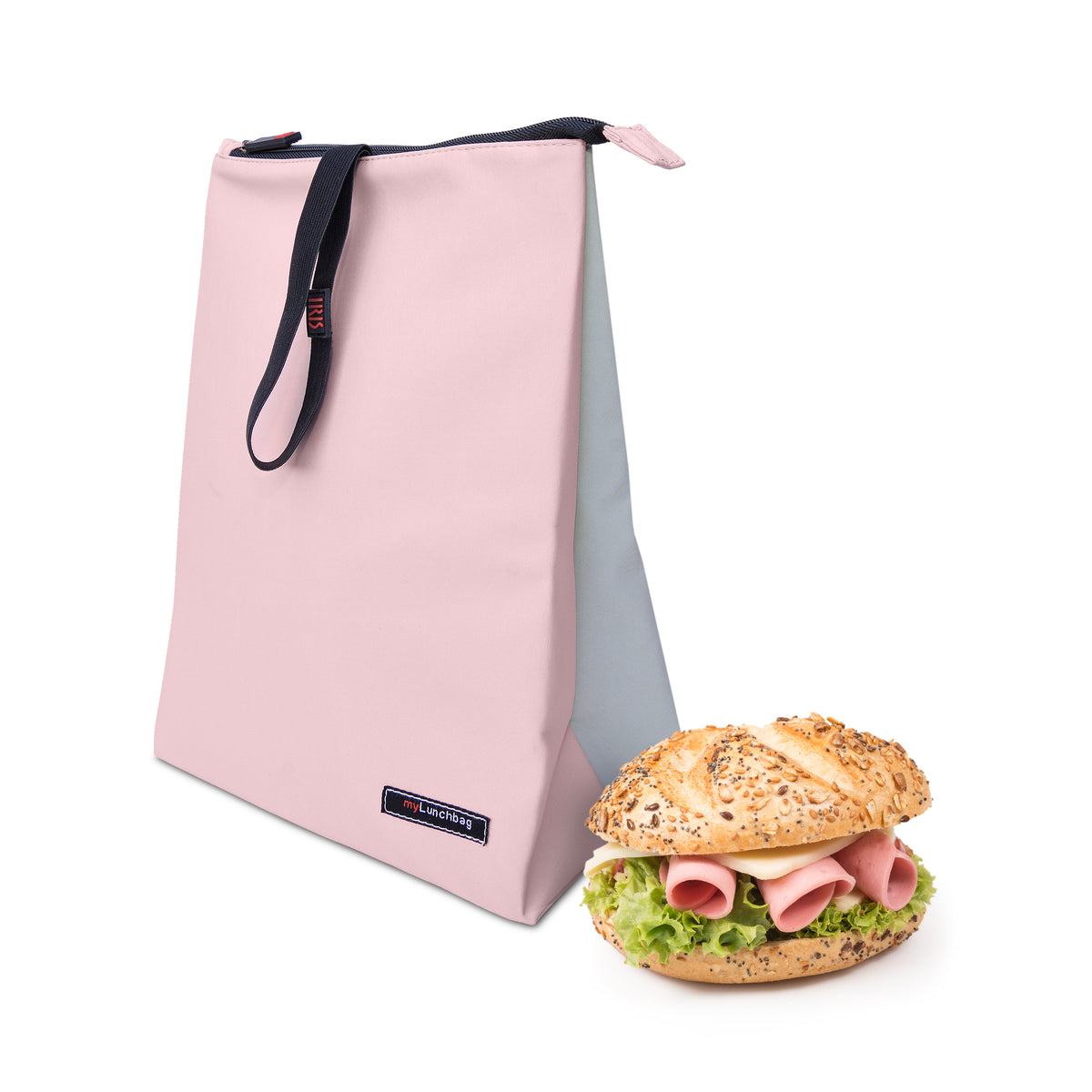 Snack Bag Soft Burgundy & Gray