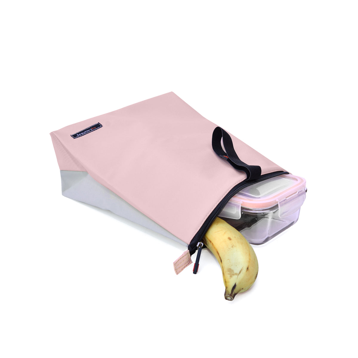 Snack Bag Soft Burgundy & Gray