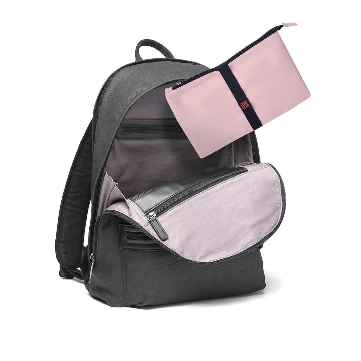 Snack Bag Soft Burgundy & Gray