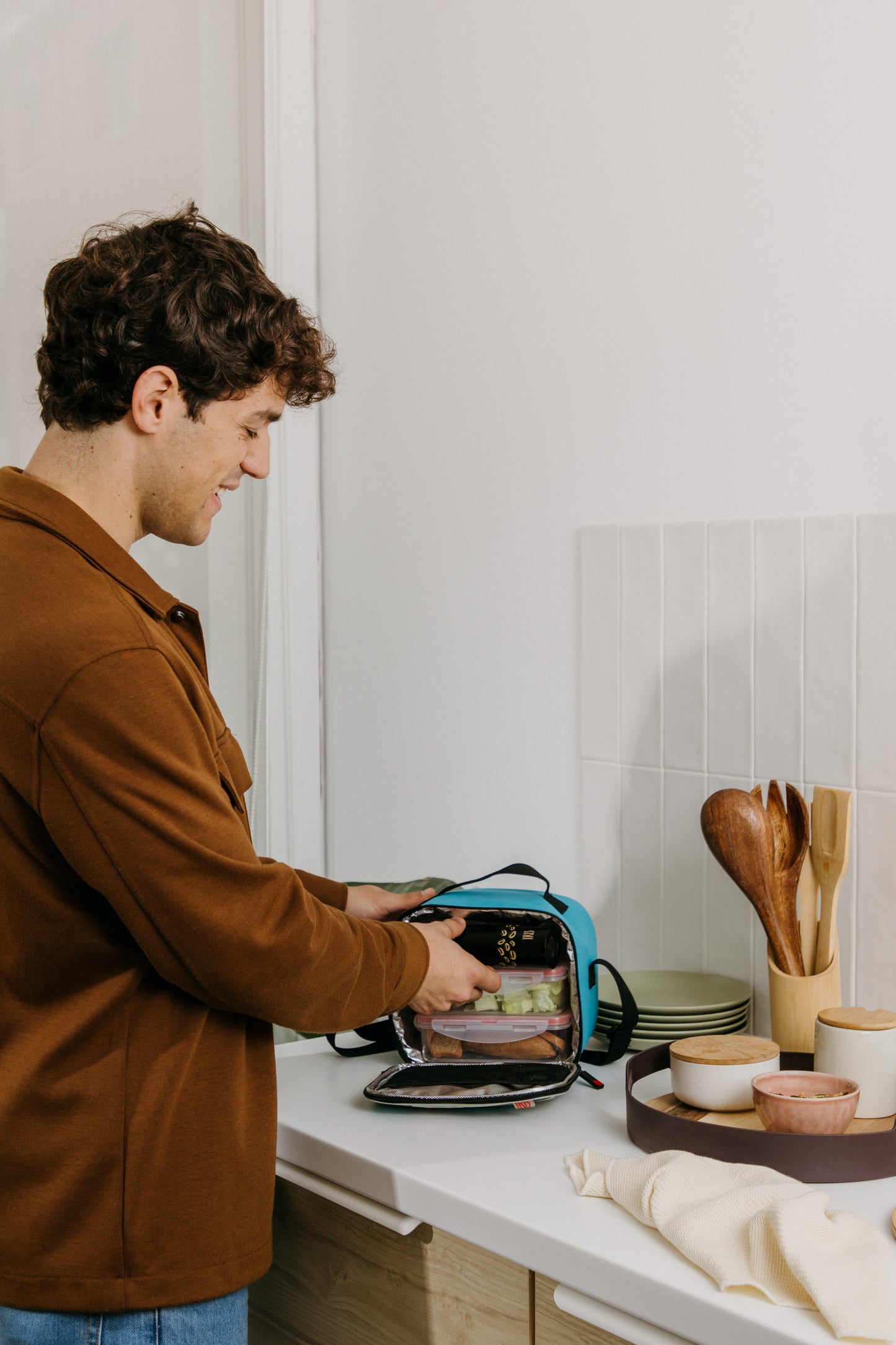 City Printing LunchBag with 2 Containers-Geometric-4L