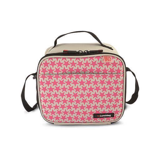 City Printing LunchBag With 2 Containers- Pink-4L