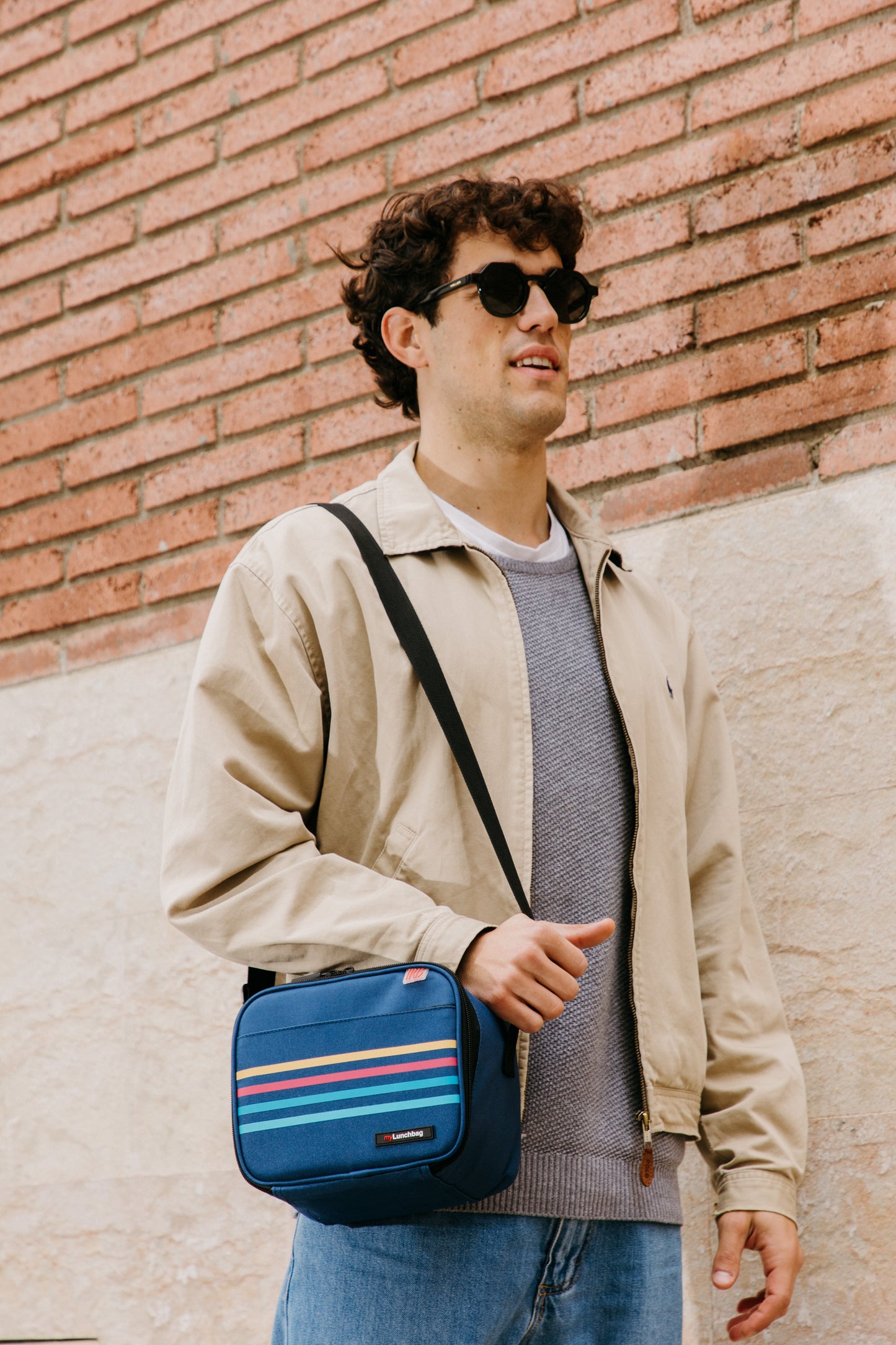 City Printing LunchBag with 2 Containers-Geometric-4L