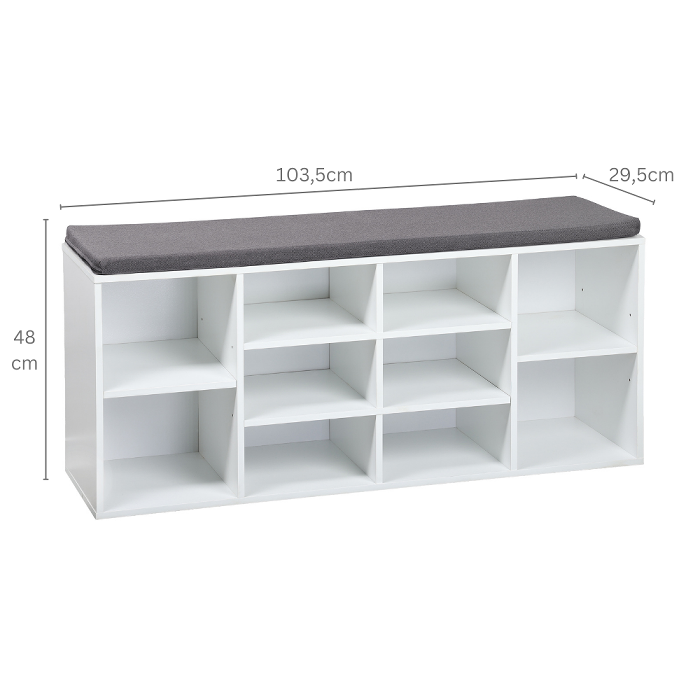 Shoe Cabinet With Seat Cushion