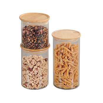 Stackable 3Pc Storage Jar